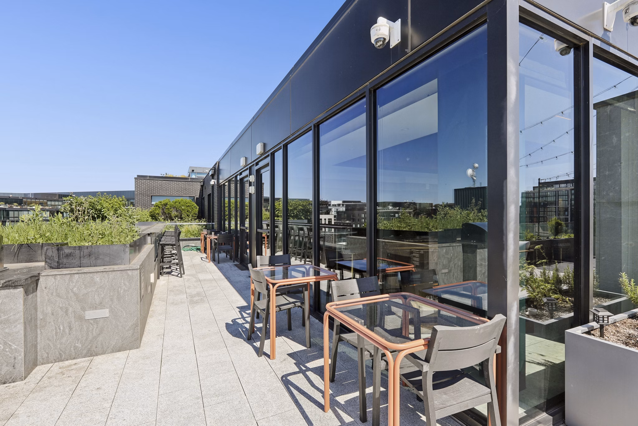Patio at Ledger Union Market Apartments