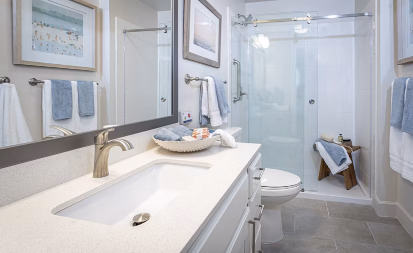 bathroom at Everleigh Palm Beach Gardens Apartments