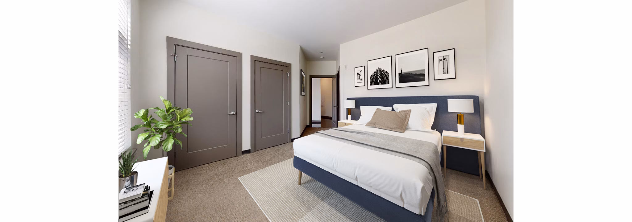 bedroom at Deco Apartments