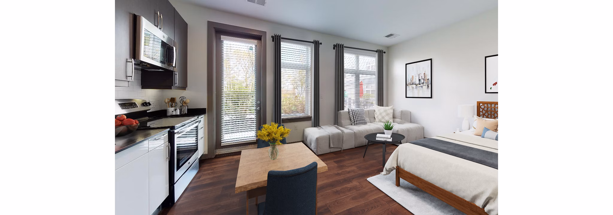 bedroom at Deco Apartments