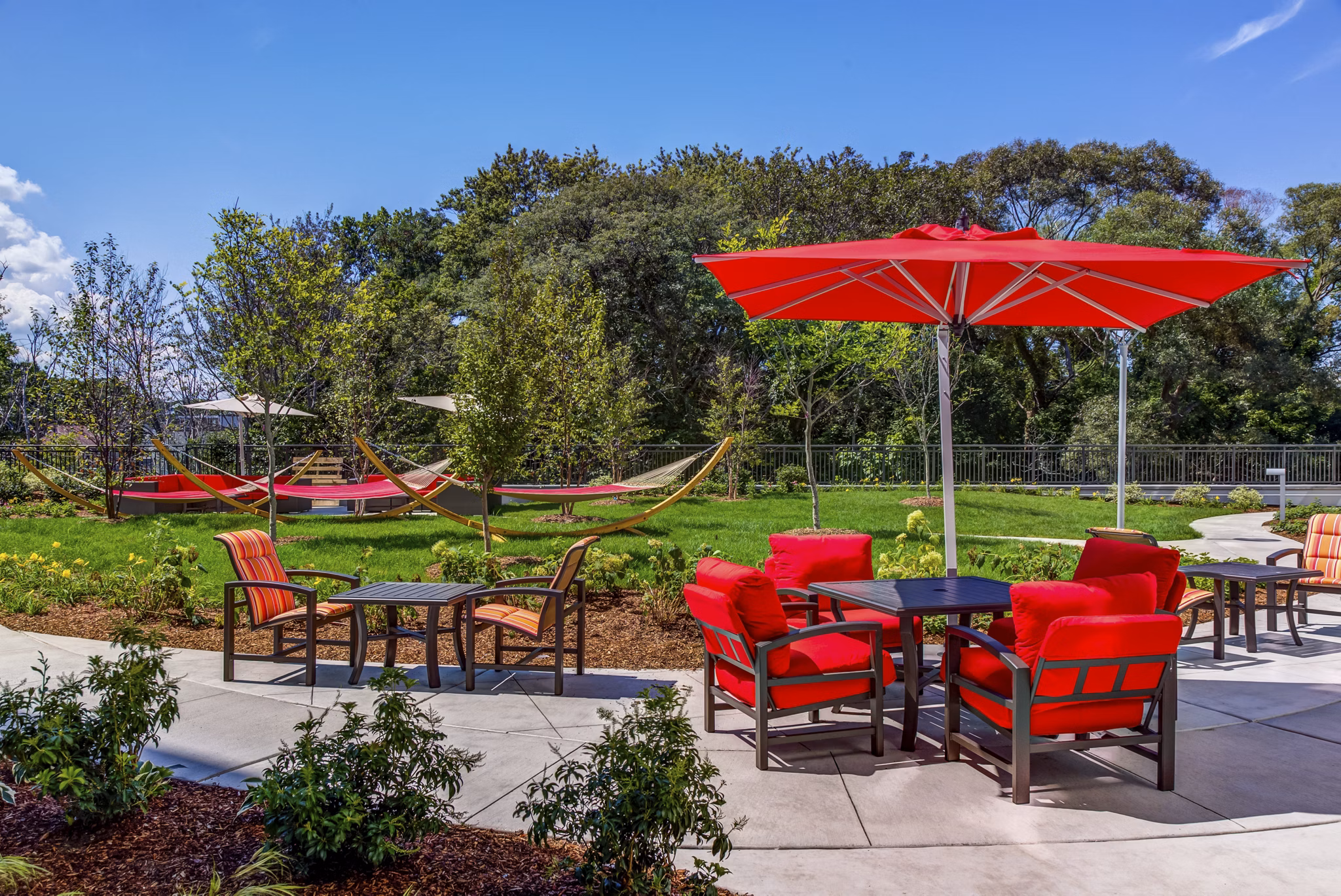 grill area at Deco Apartments