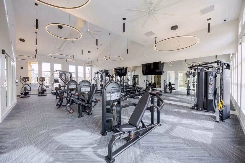 fitness center at Ascend Symmetry at Cadence Apartments