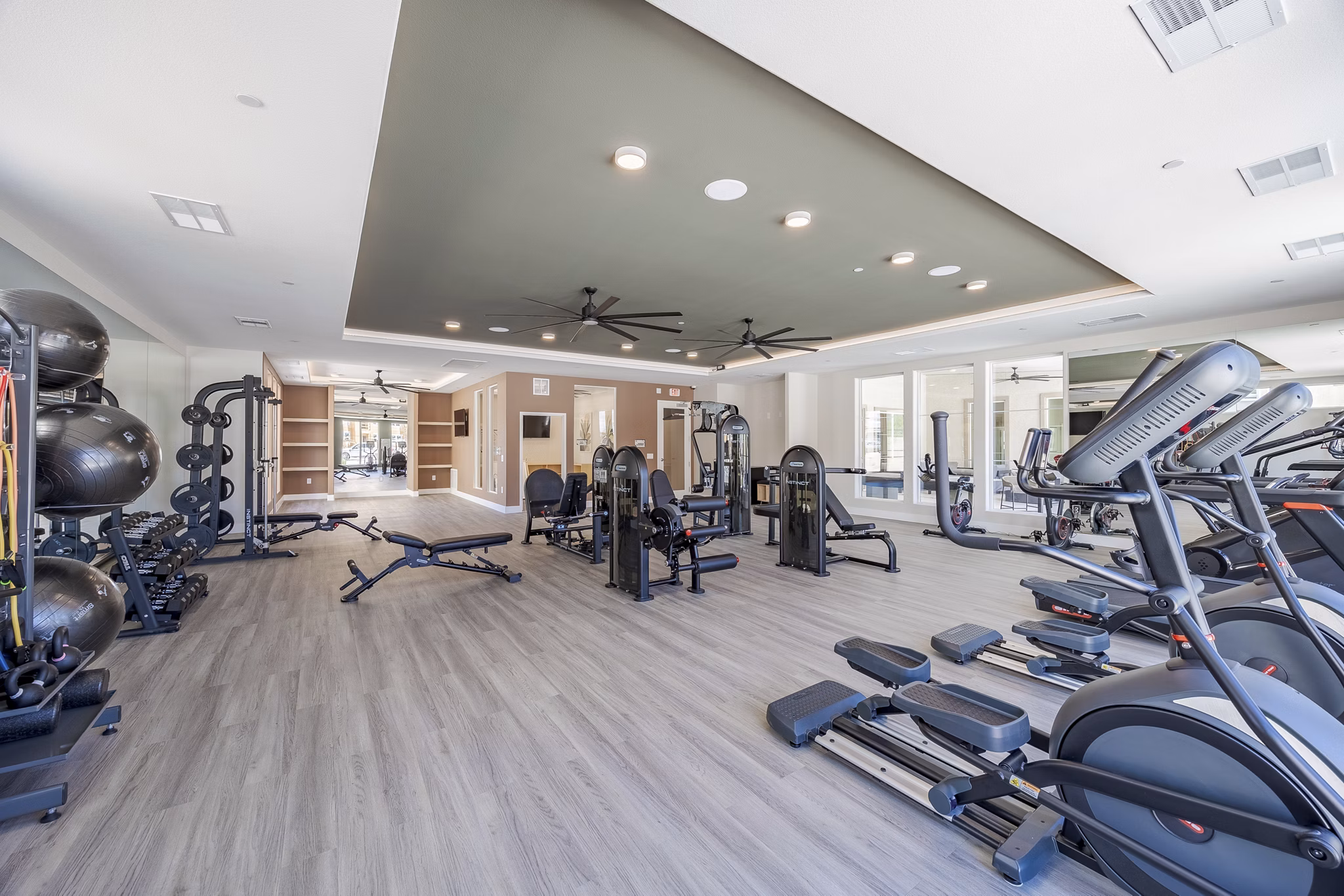 fitness center at Ascend Symmetry at Cadence Apartments