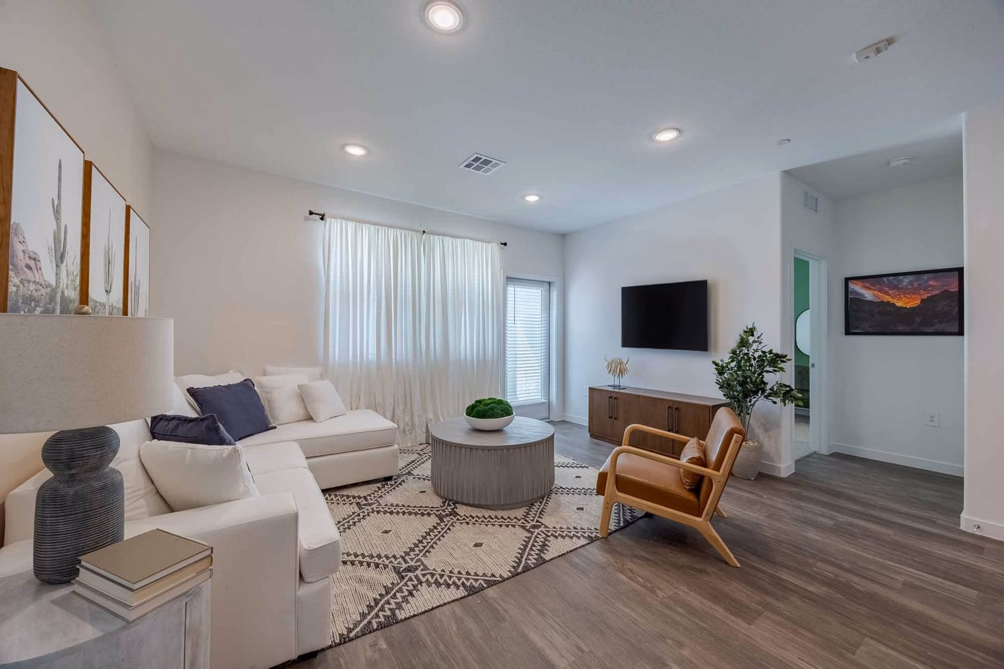 living room at Ascend Symmetry at Cadence Apartments