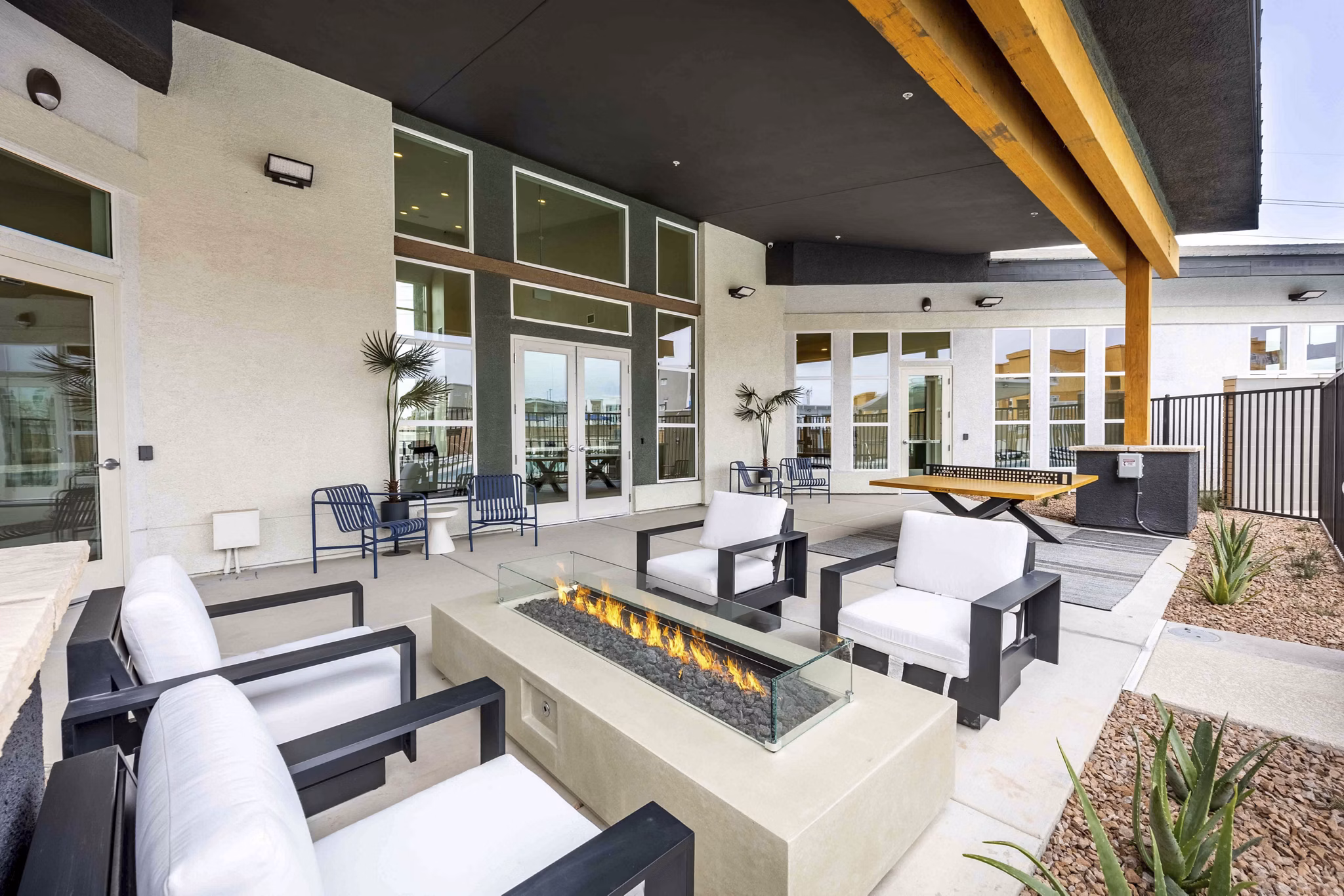 fire pit at Ascend Symmetry at Cadence Apartments