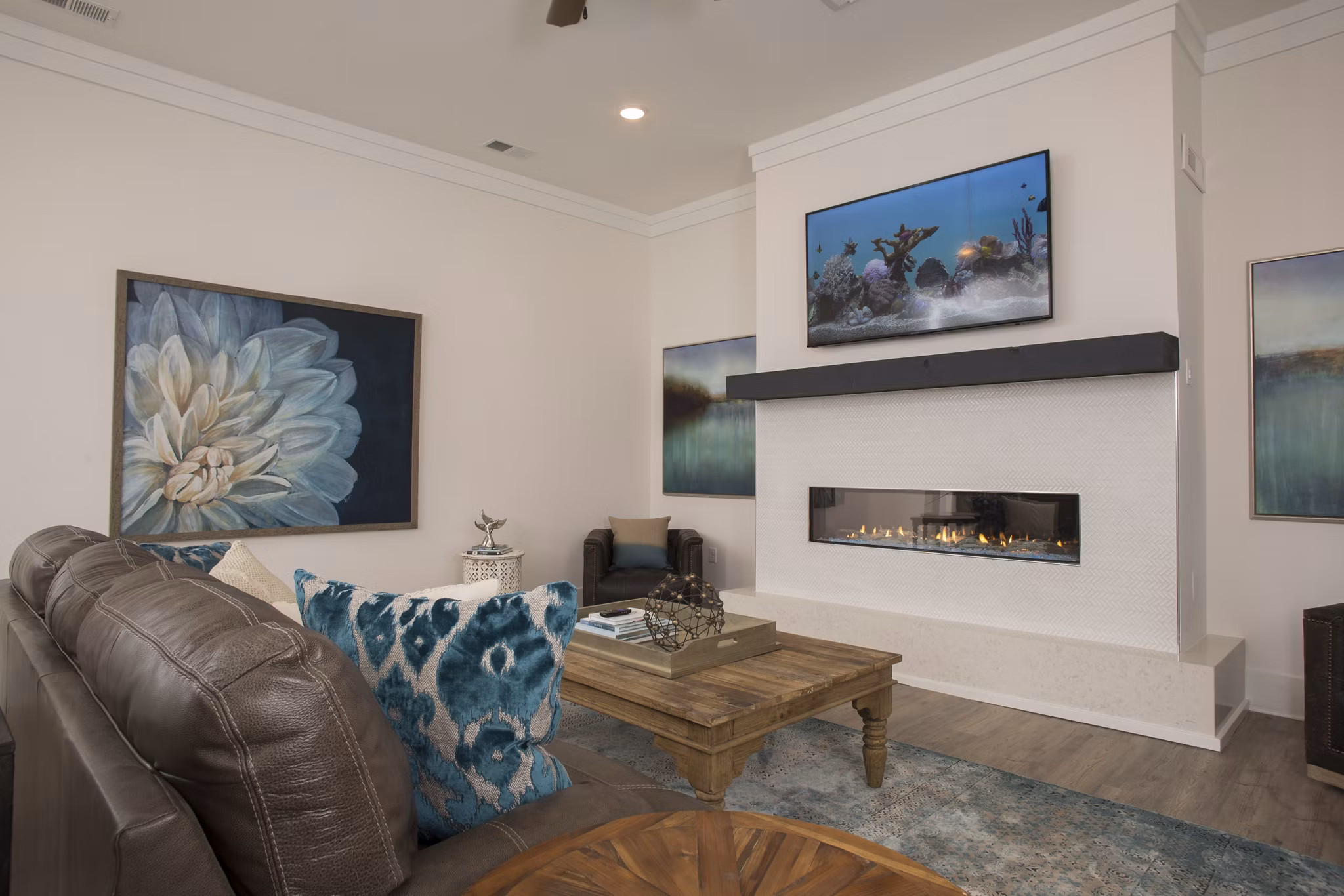 living room at Waterleaf at Murrells Inlet Apartments 