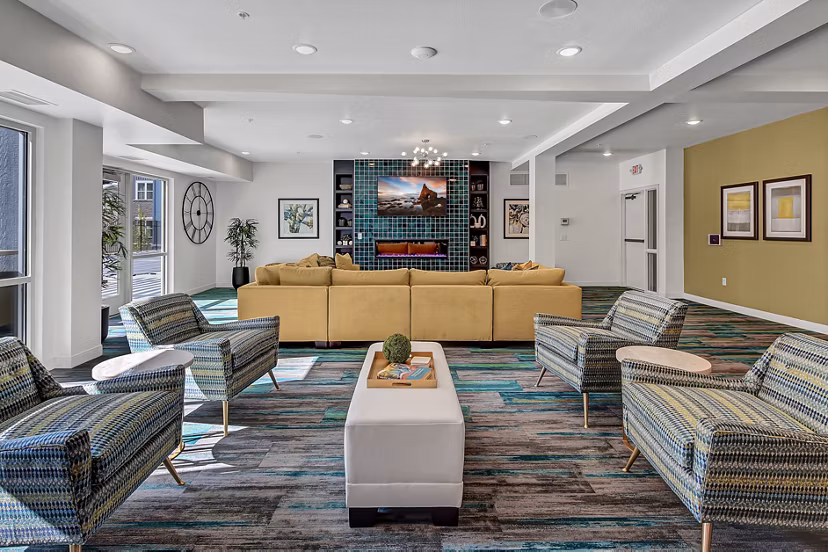 clubhouse at Novo Apartments