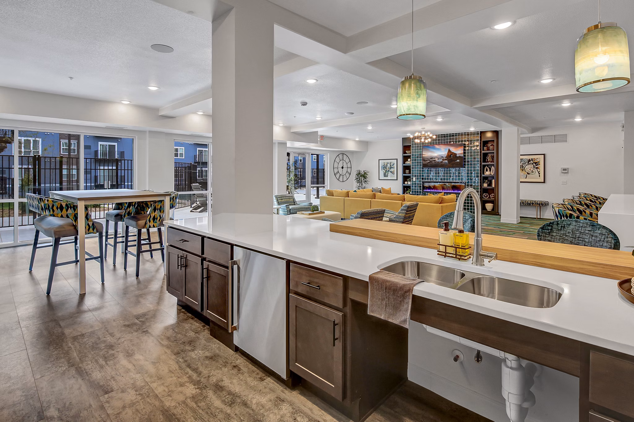 clubhouse at Novo Apartments