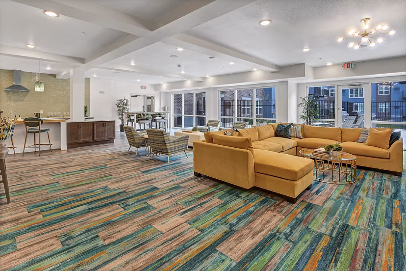 clubhouse at Novo Apartments