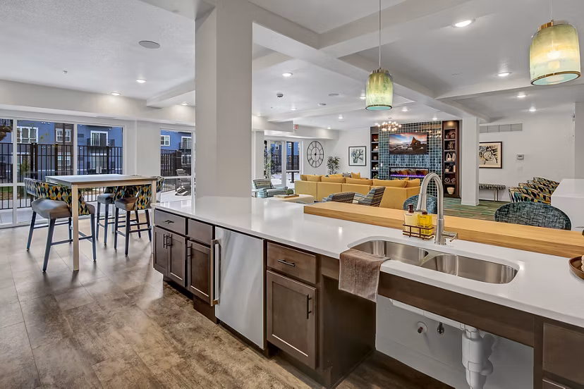 clubhouse at Novo Apartments