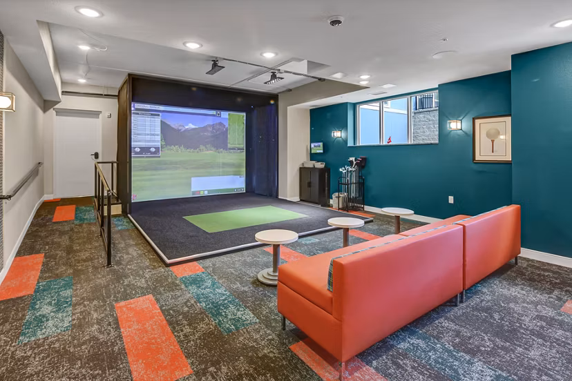 clubhouse at Novo Apartments