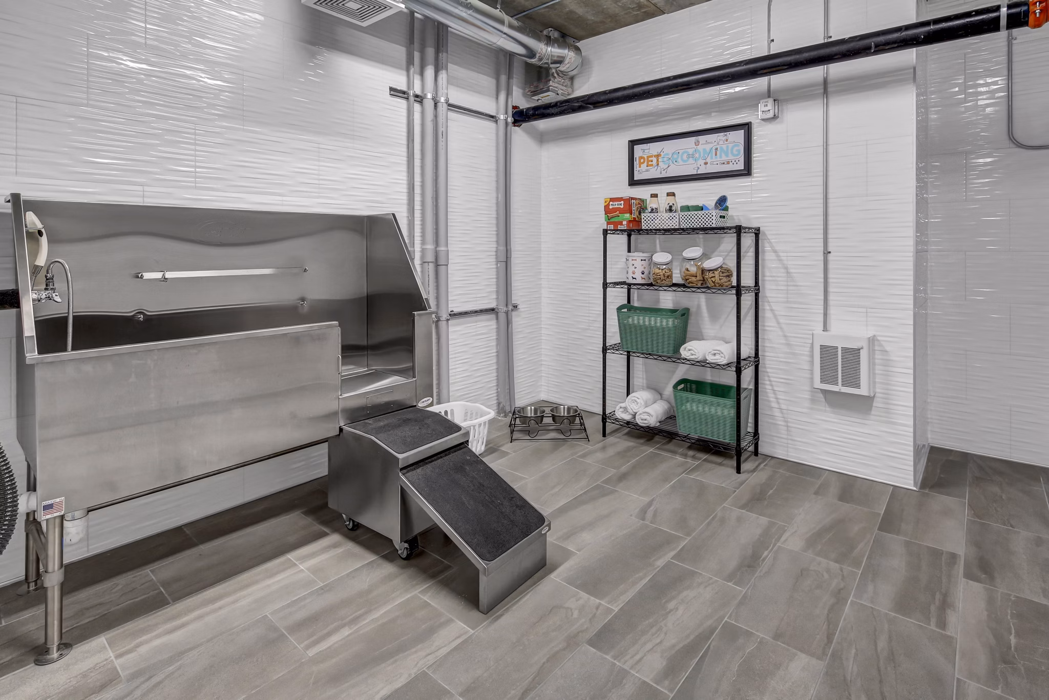 dog wash station at Novo Apartments