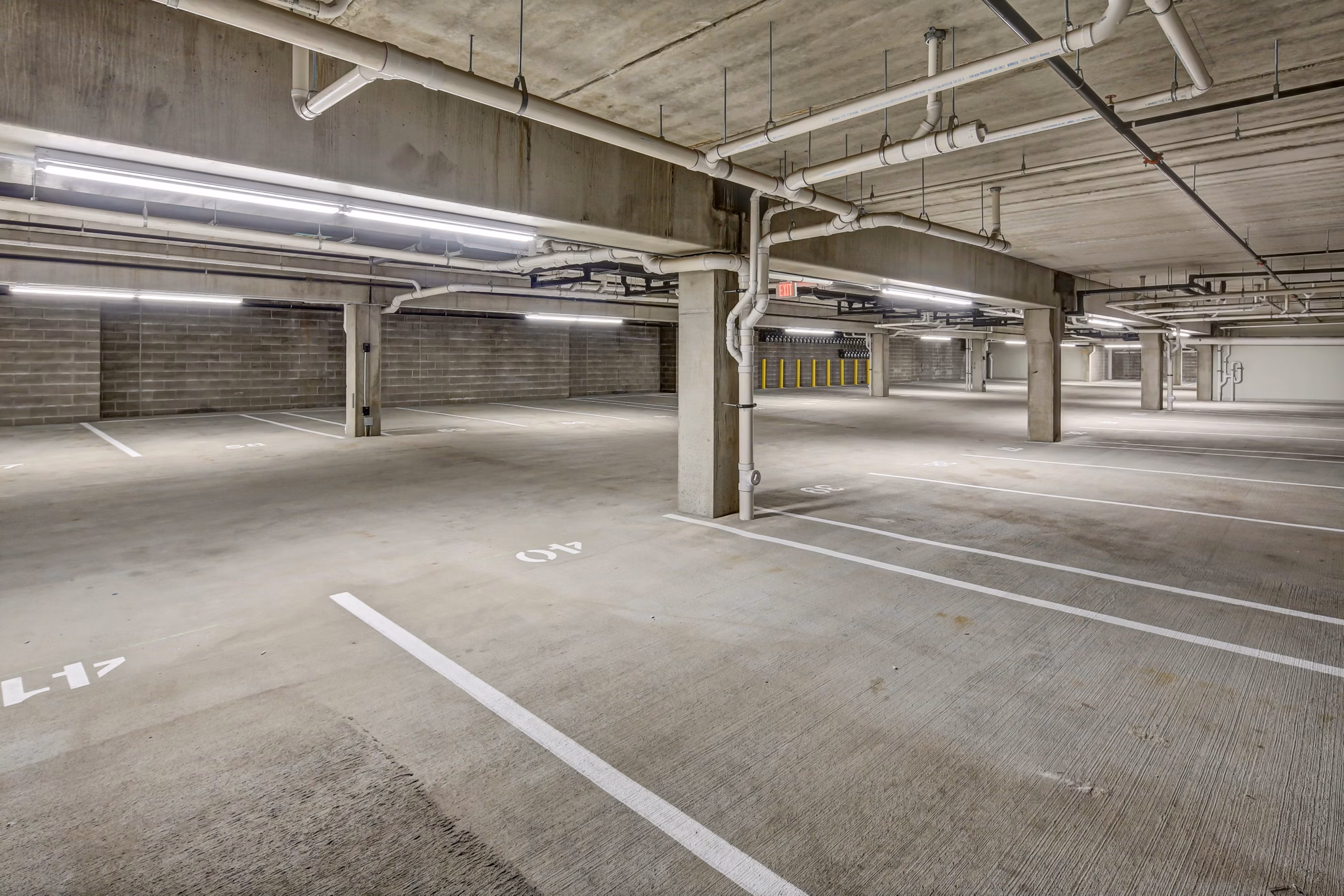 covered parking at Novo Apartments