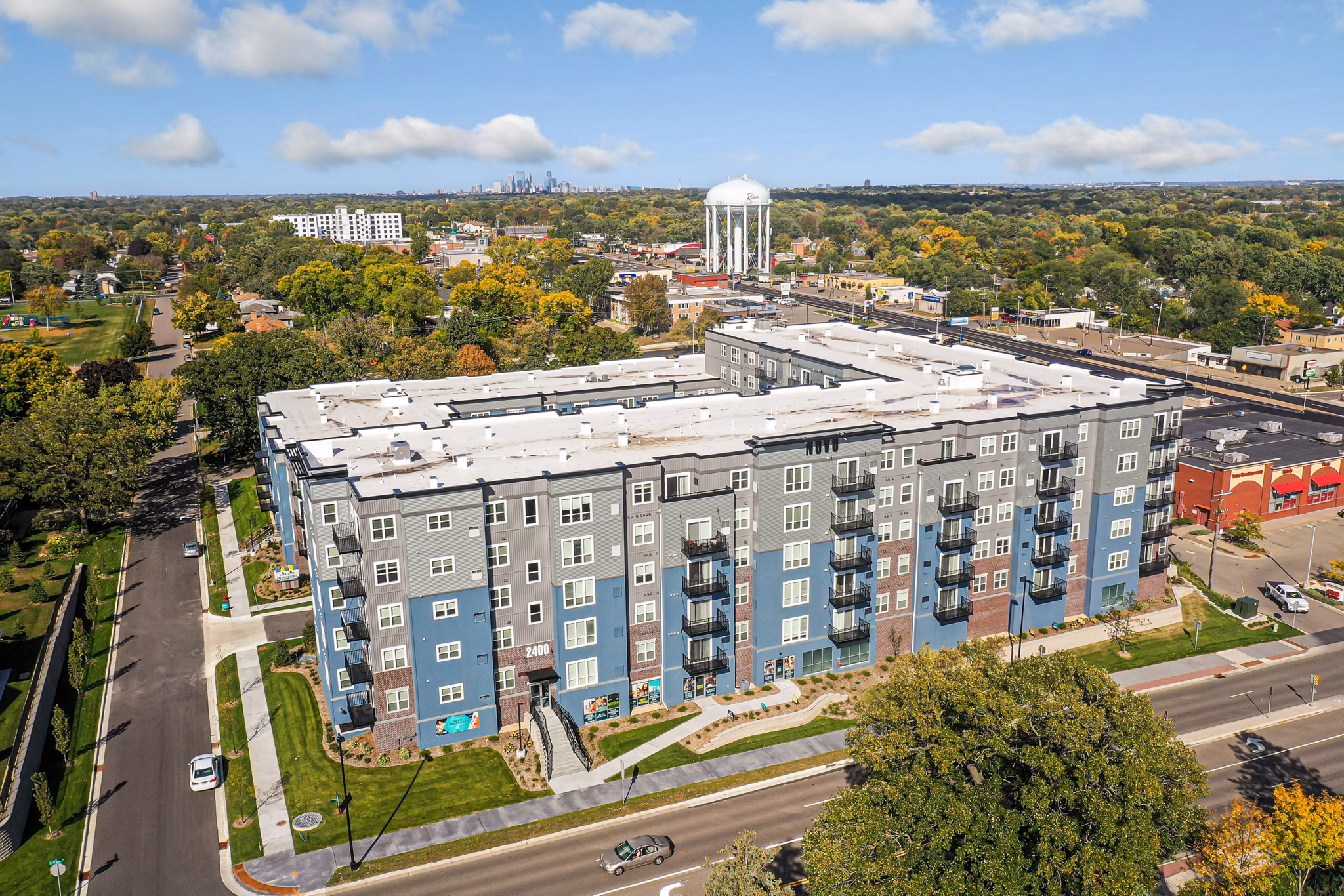 view at Novo Apartments