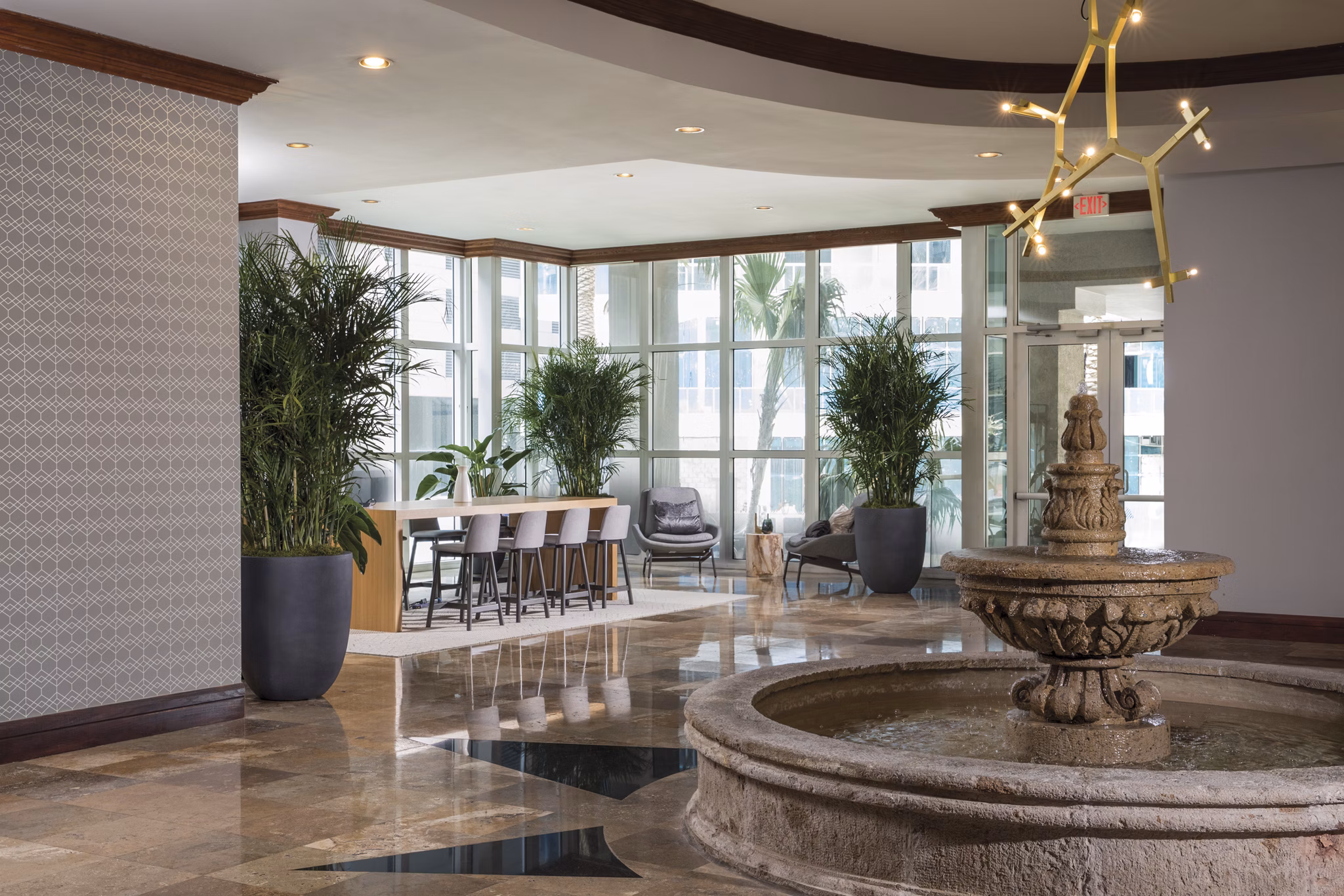 clubhouse at Yacht Club at Brickell Apartments
