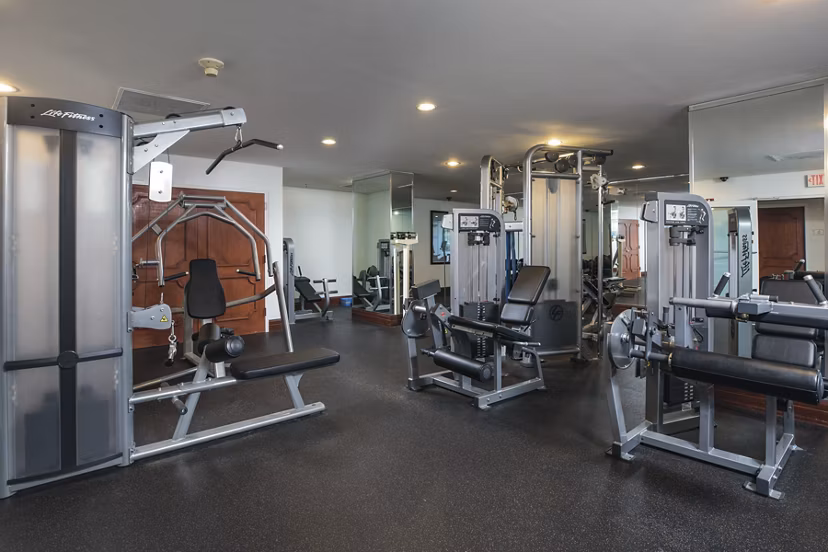 fitness center at Yacht Club at Brickell Apartments