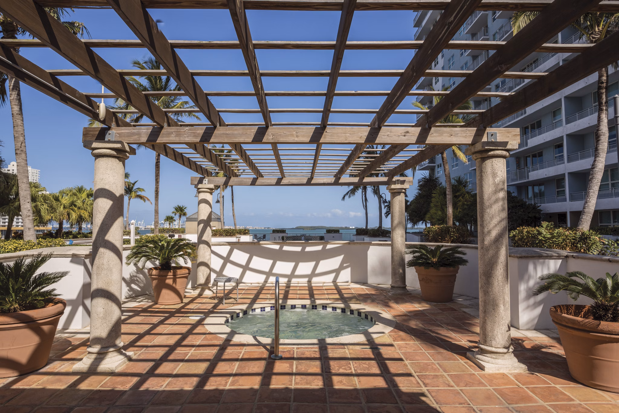 patio at Yacht Club at Brickell Apartments