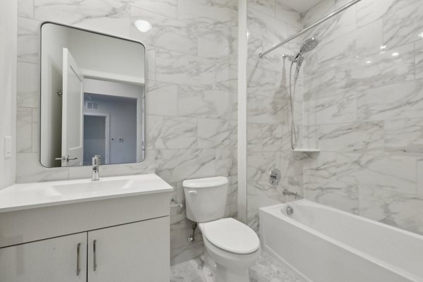 bathroom at Clarus Berkeley Heights Apartments