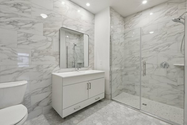 bathroom at Clarus Berkeley Heights Apartments