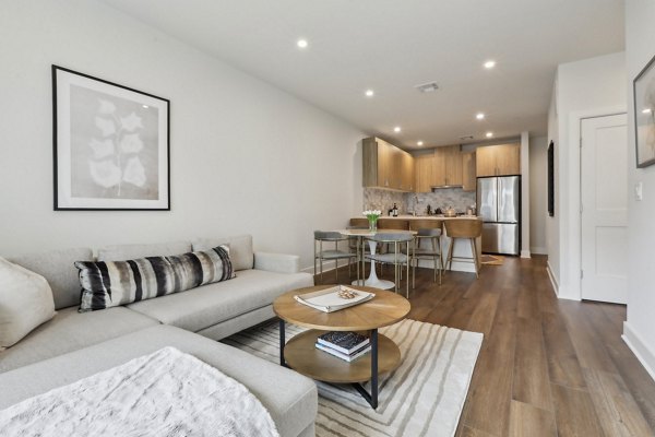 living room at Clarus Berkeley Heights Apartments