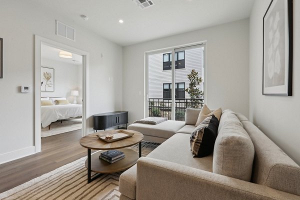 living room at Clarus Berkeley Heights Apartments