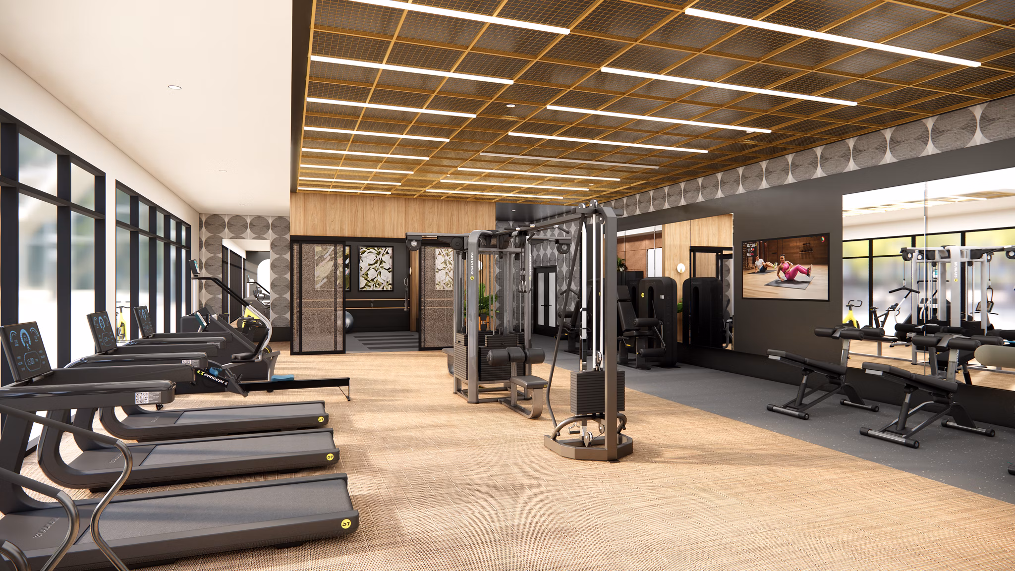 fitness center at Oasis at Round Rock Apartments 