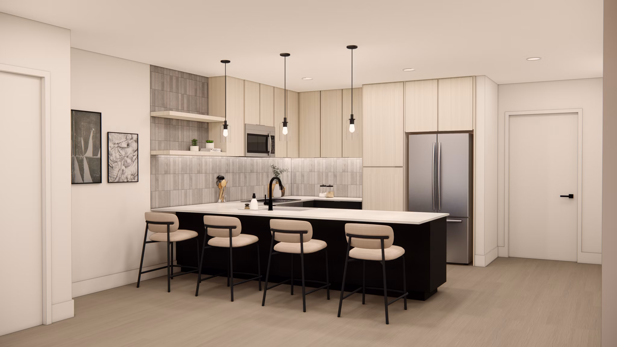 kitchen at Oasis at Round Rock Apartments 