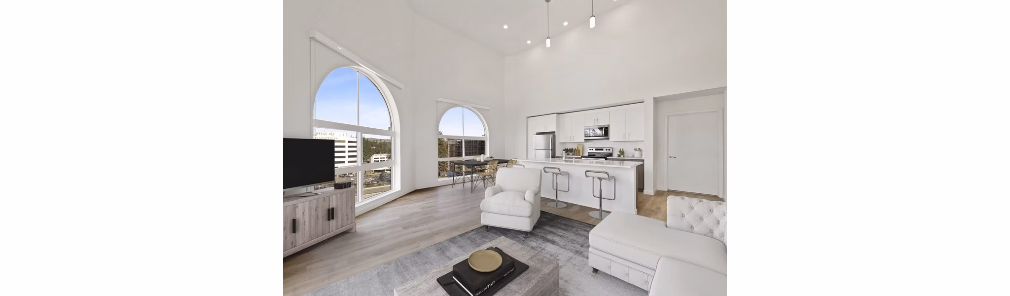 living room at Lincoln Landing Apartments