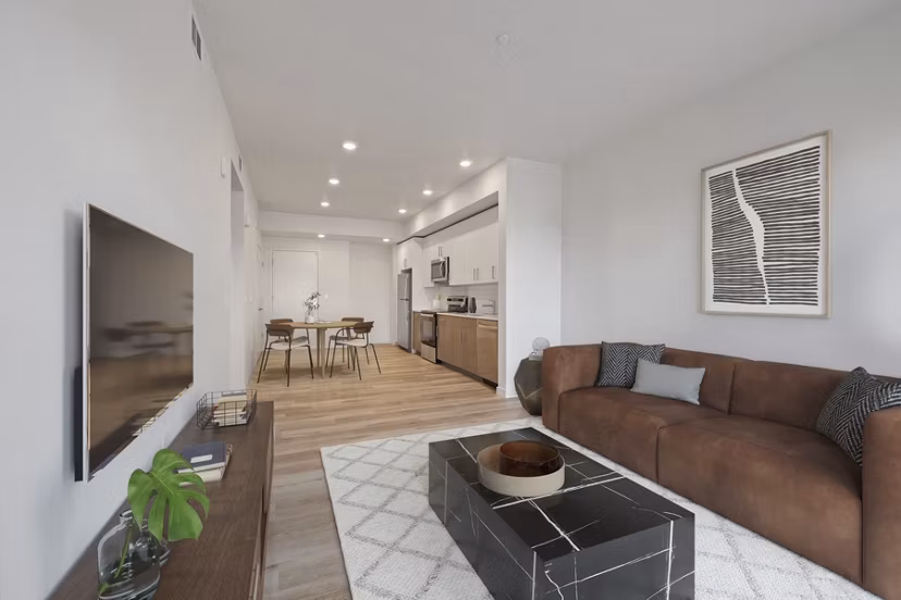 living room at Lincoln Landing Apartments