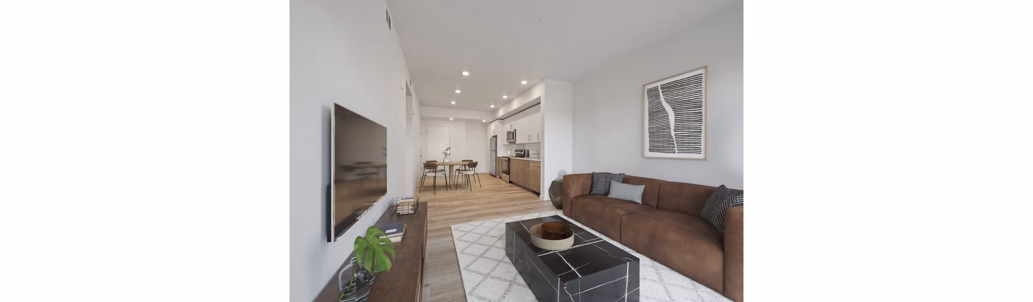 living room at Lincoln Landing Apartments