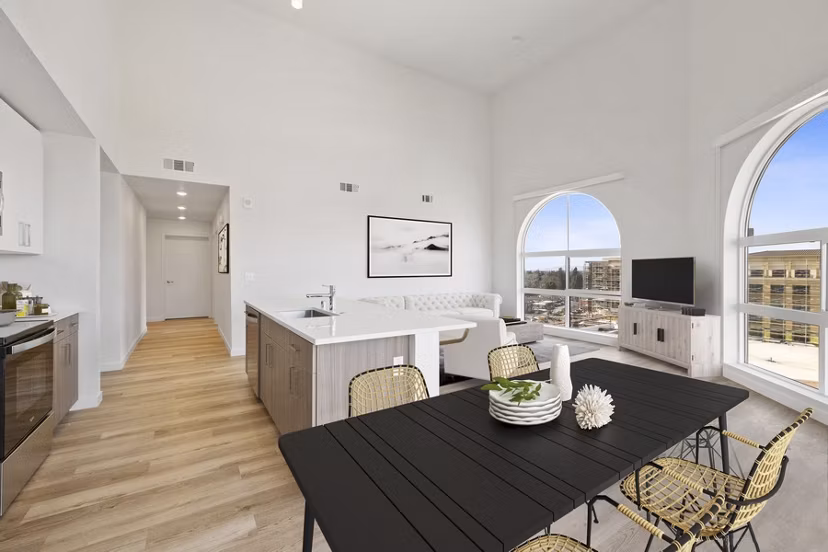 living room at Lincoln Landing Apartments