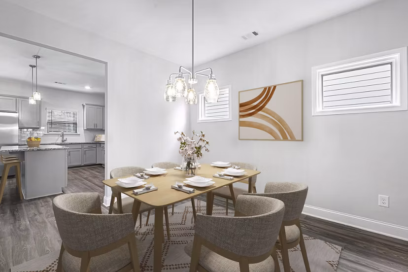 dining room at Enclave at Oak Ridge Apartments 