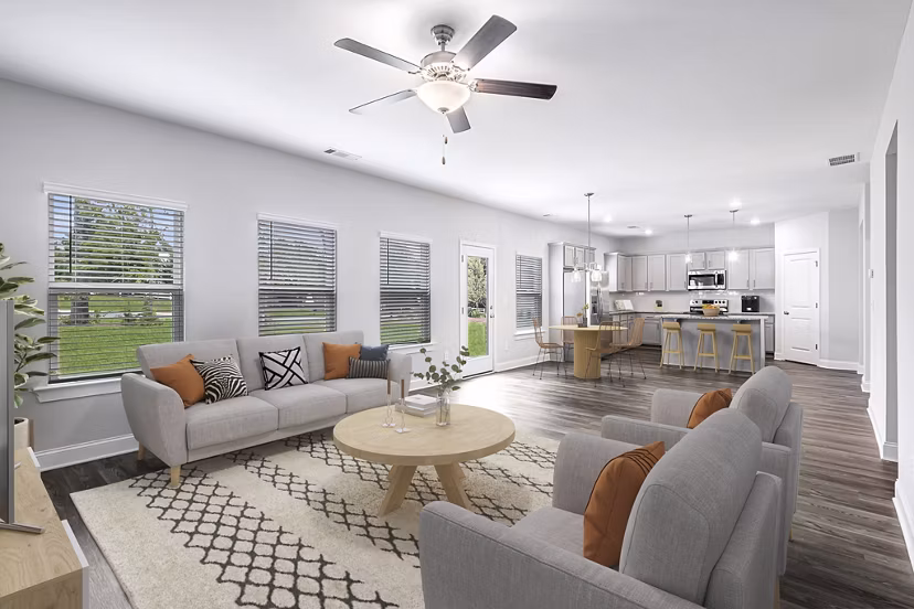living room at Enclave at Oak Ridge Apartments 