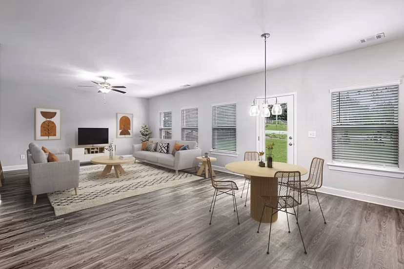 living room at Enclave at Oak Ridge Apartments 