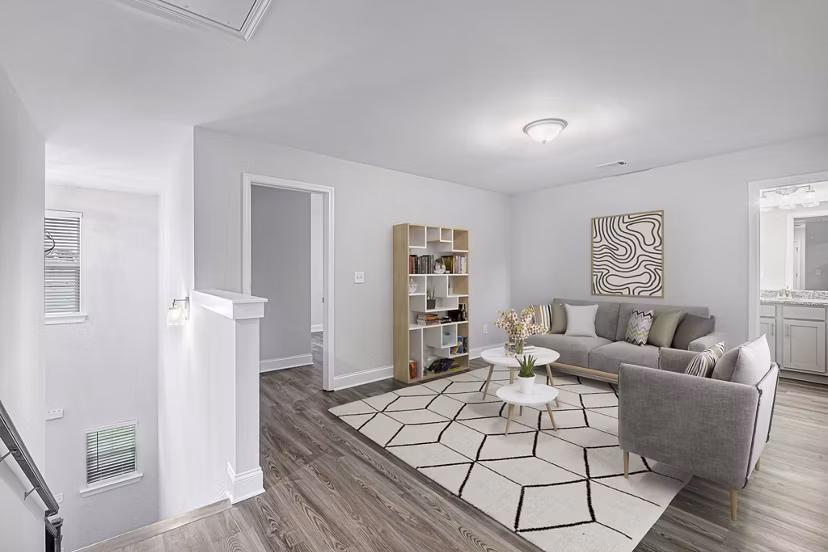 living room at Enclave at Oak Ridge Apartments 