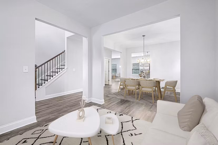 living room at Enclave at Oak Ridge Apartments 