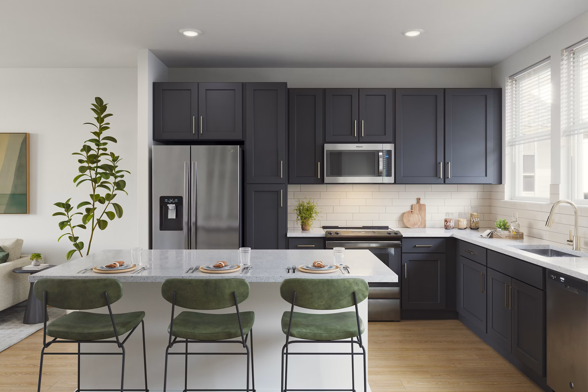 kitchen at Foxtail by Banyan Apartments