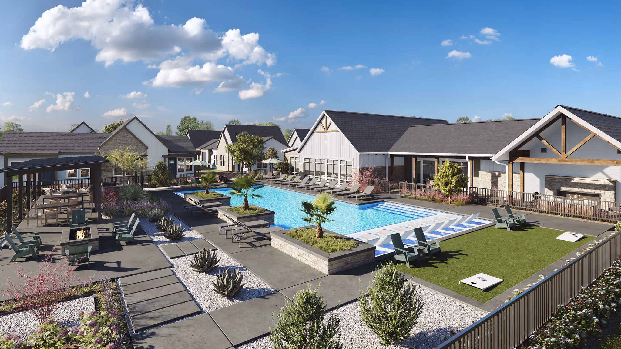 pool at Foxtail by Banyan Apartments