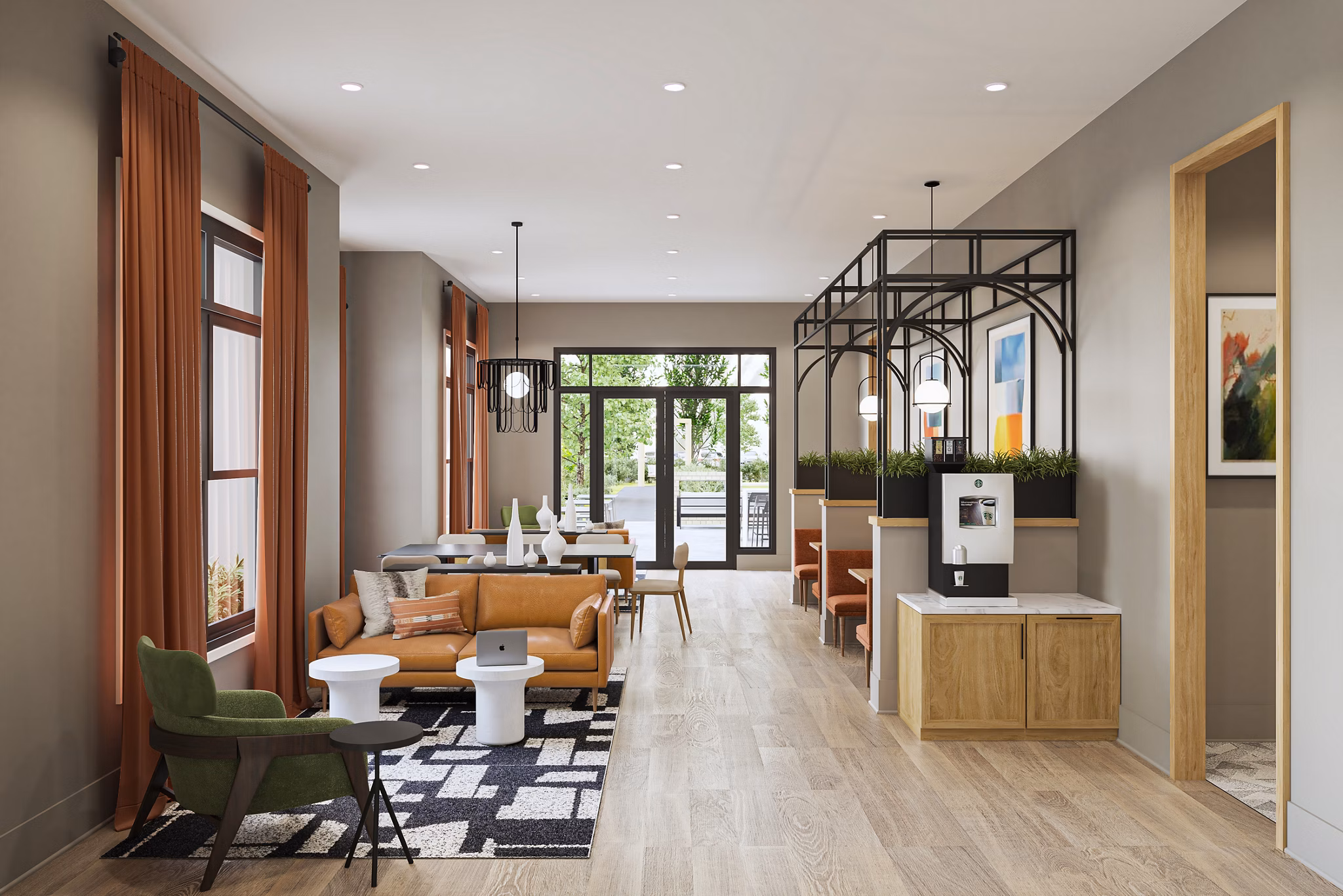 clubhouse at Alexan Overlook Apartments 