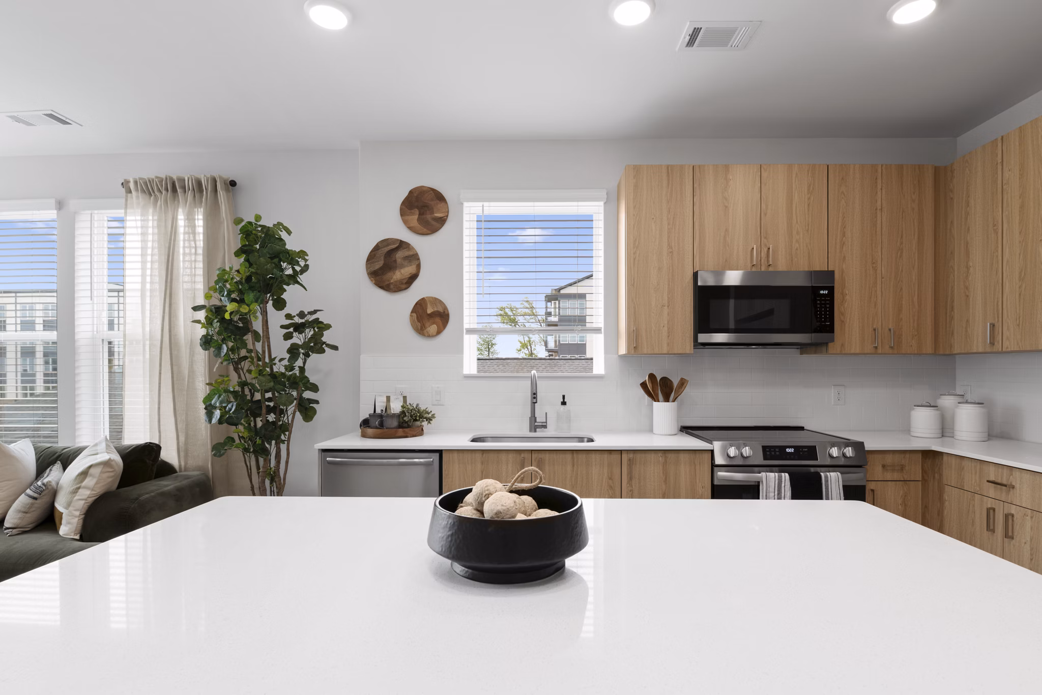 Kitchen at Alexan Overlook Apartments
