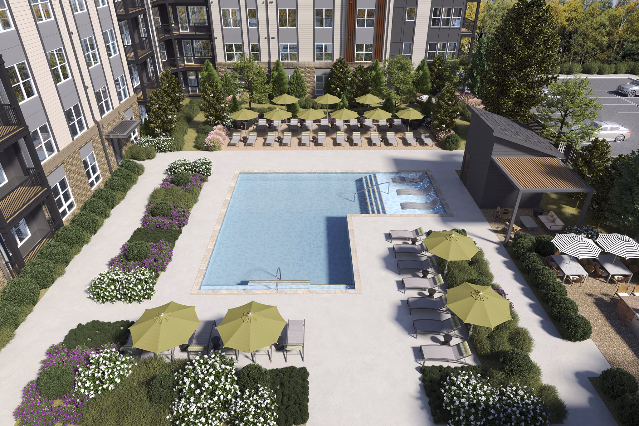 pool at Alexan Overlook Apartments 