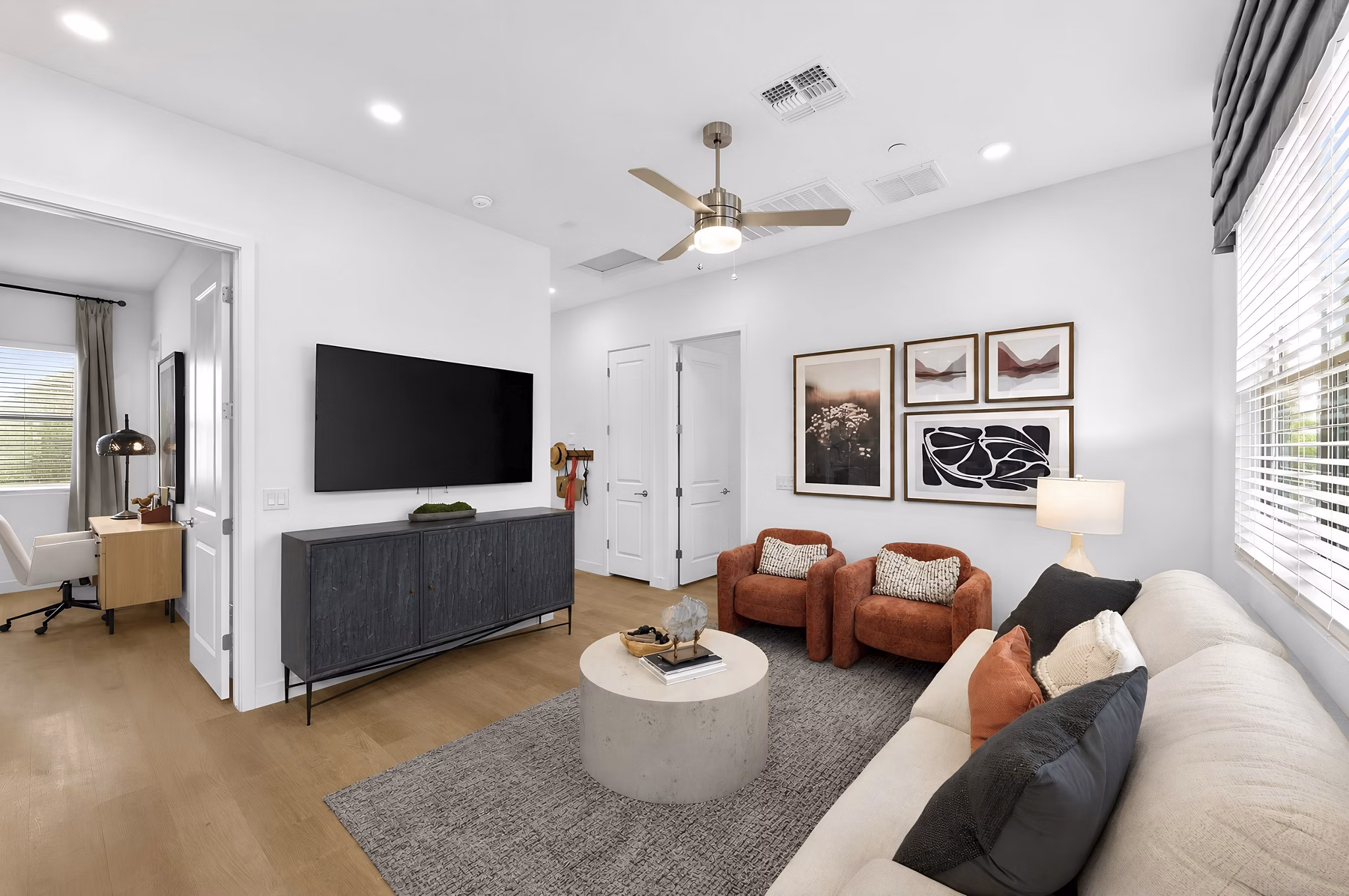Living Room at Yardly Laveen Spectrum Apartments