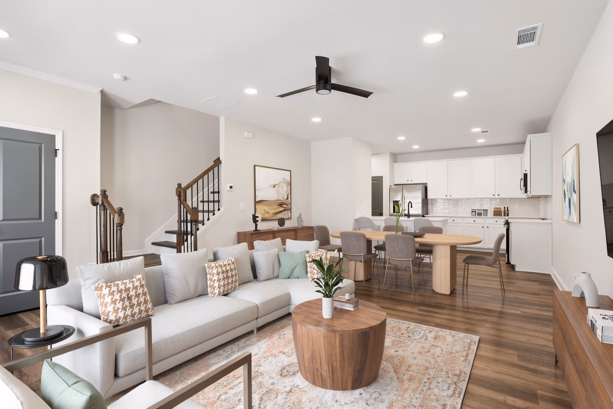 living room at Skymor Sugar Hill Apartments