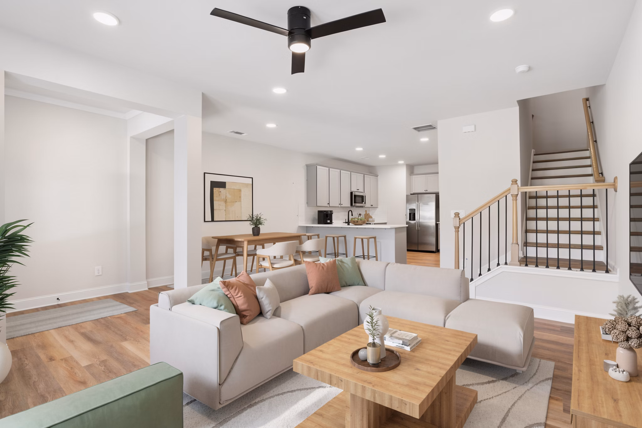 living room at Skymor Sugar Hill Apartments