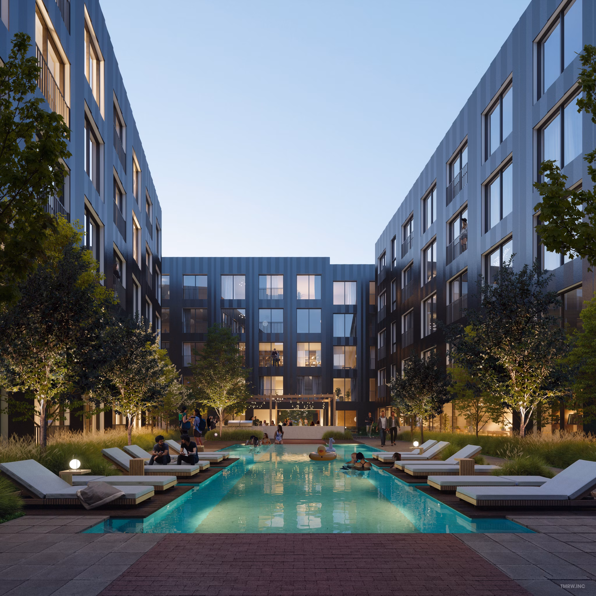 pool at Western Supply Apartments 