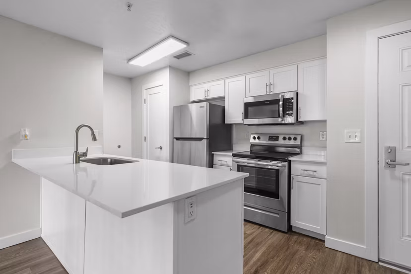 kitchen at Elevate on 5th Apartments