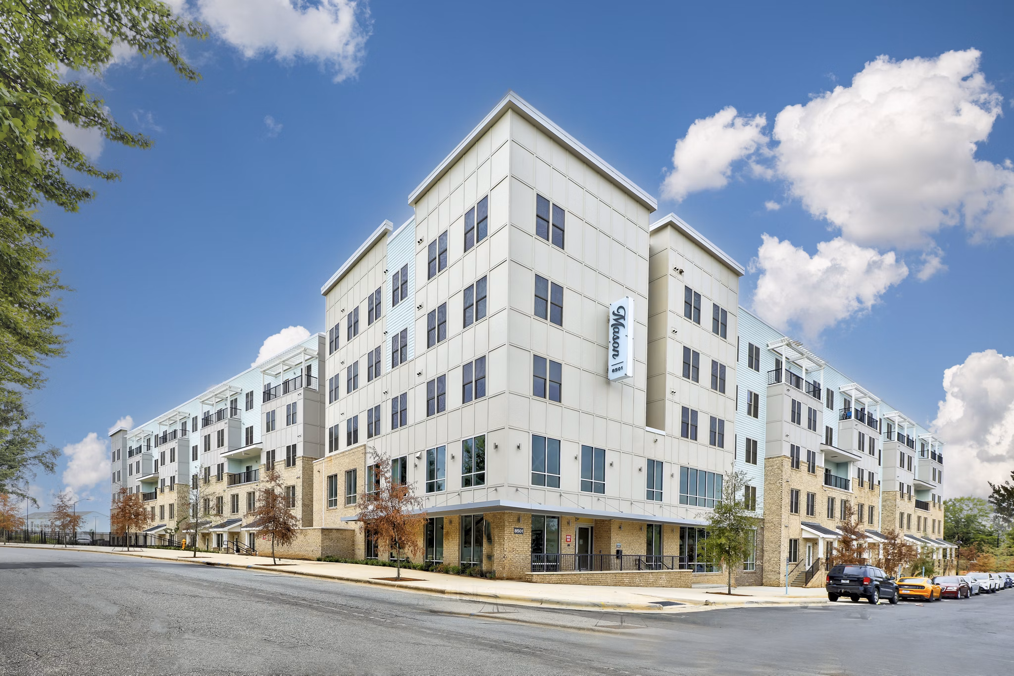 building at Mason Apartments