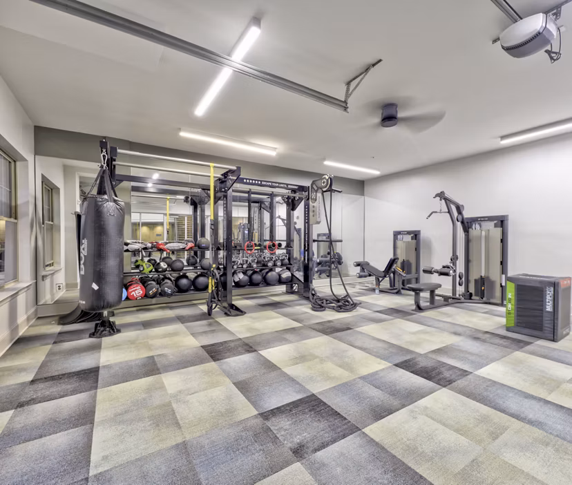 fitness center at Mason Apartments