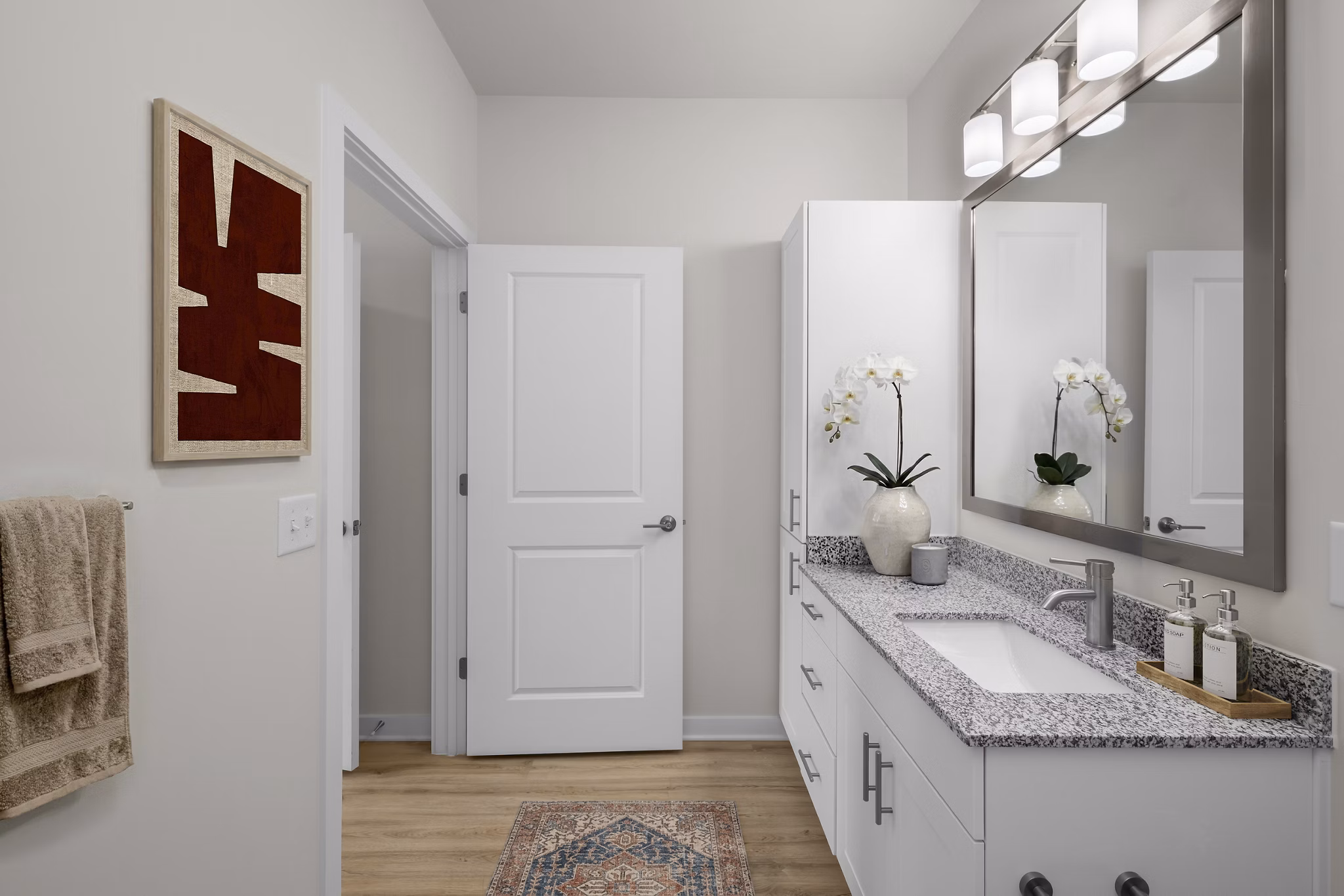 bathroom at Bolton West Charlotte Apartments