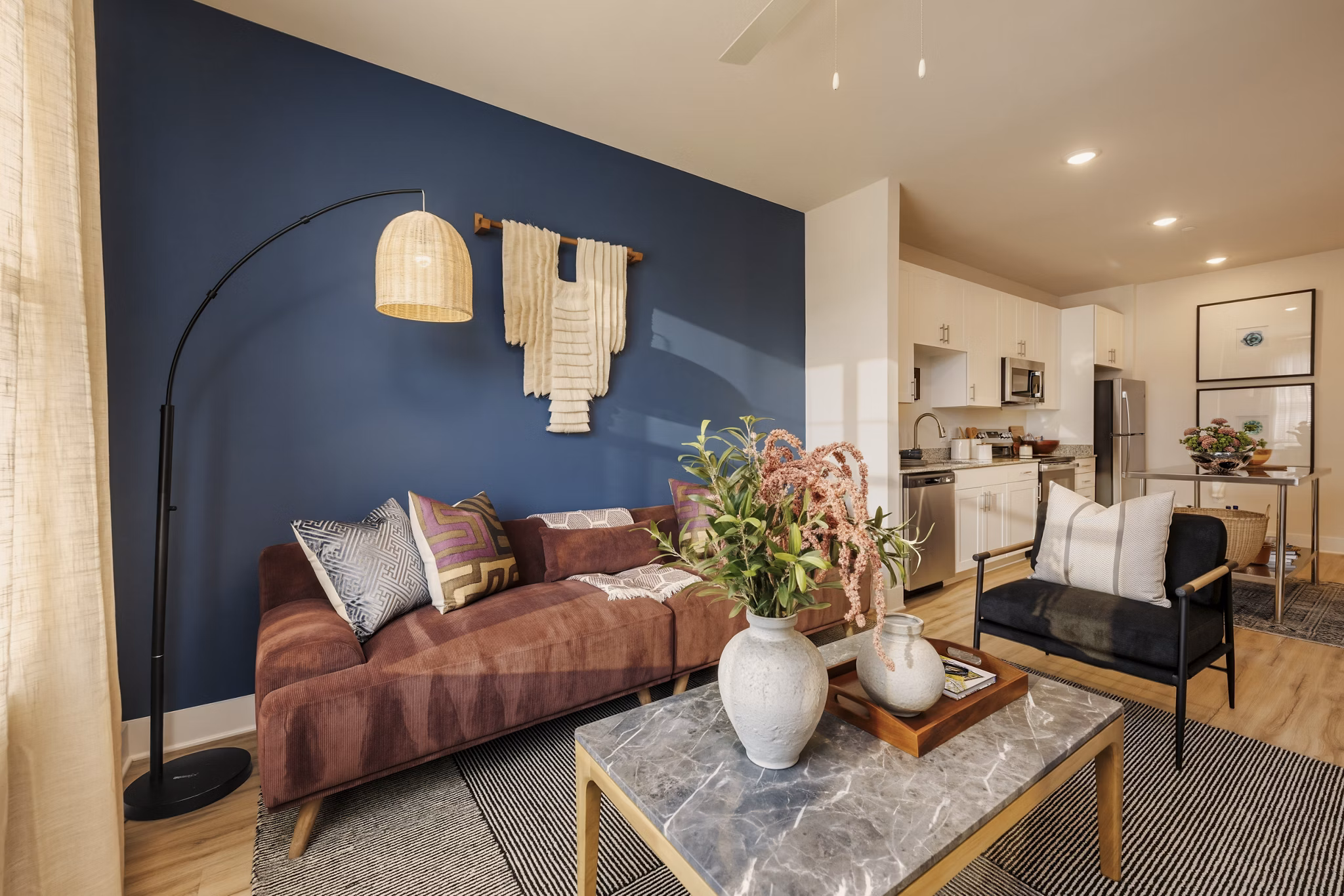 Living Room at Bolton West Charlotte Apartments